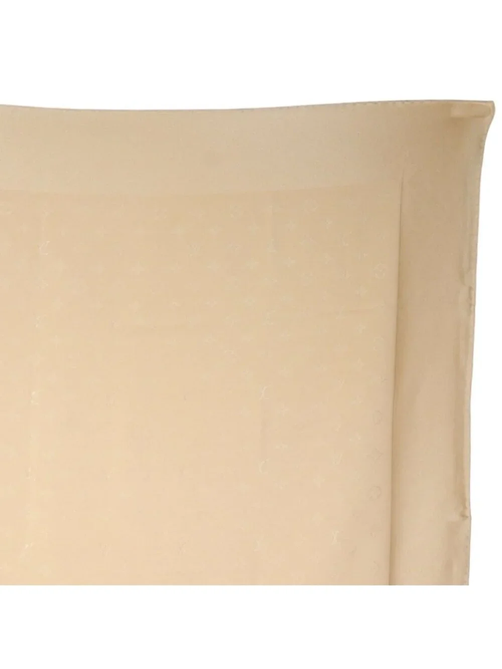 Louis Vuitton Monogram Silk Beige Scarf